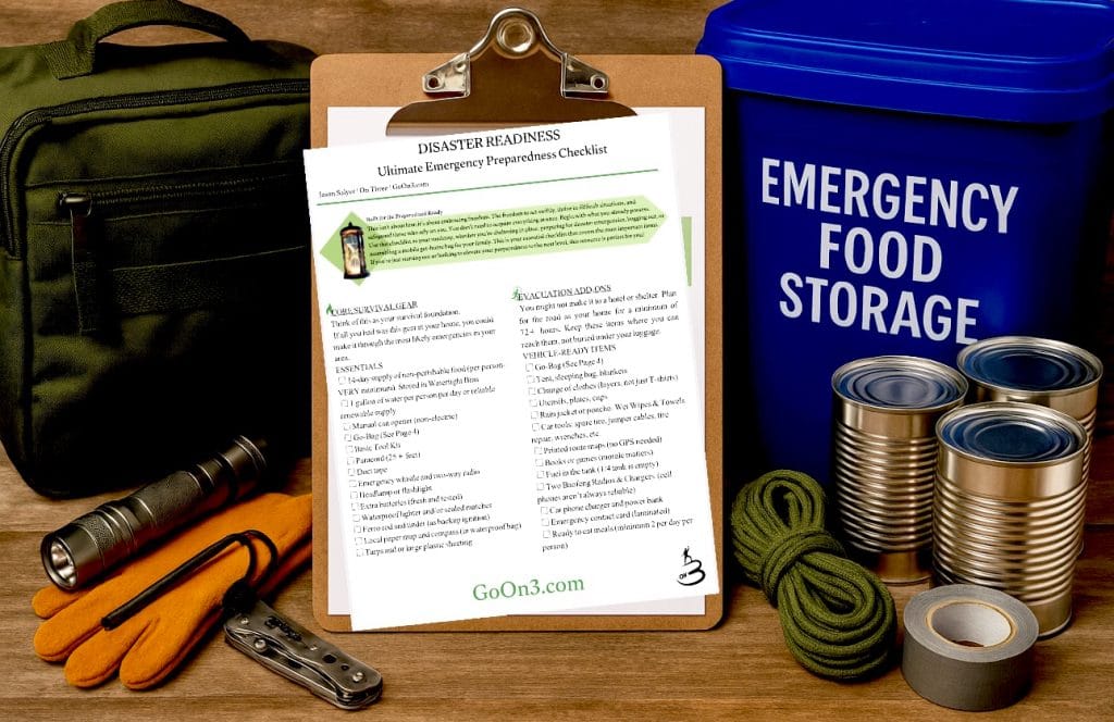 Emergency Preparedness Checklist - Sample Page 3
